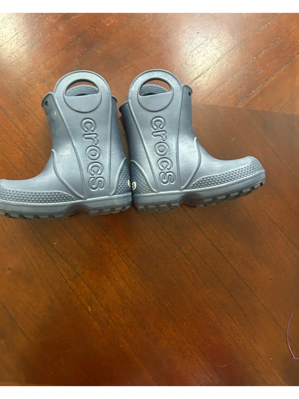 CROCS Kids Black Rain & Snow Pull-On Boots size C7